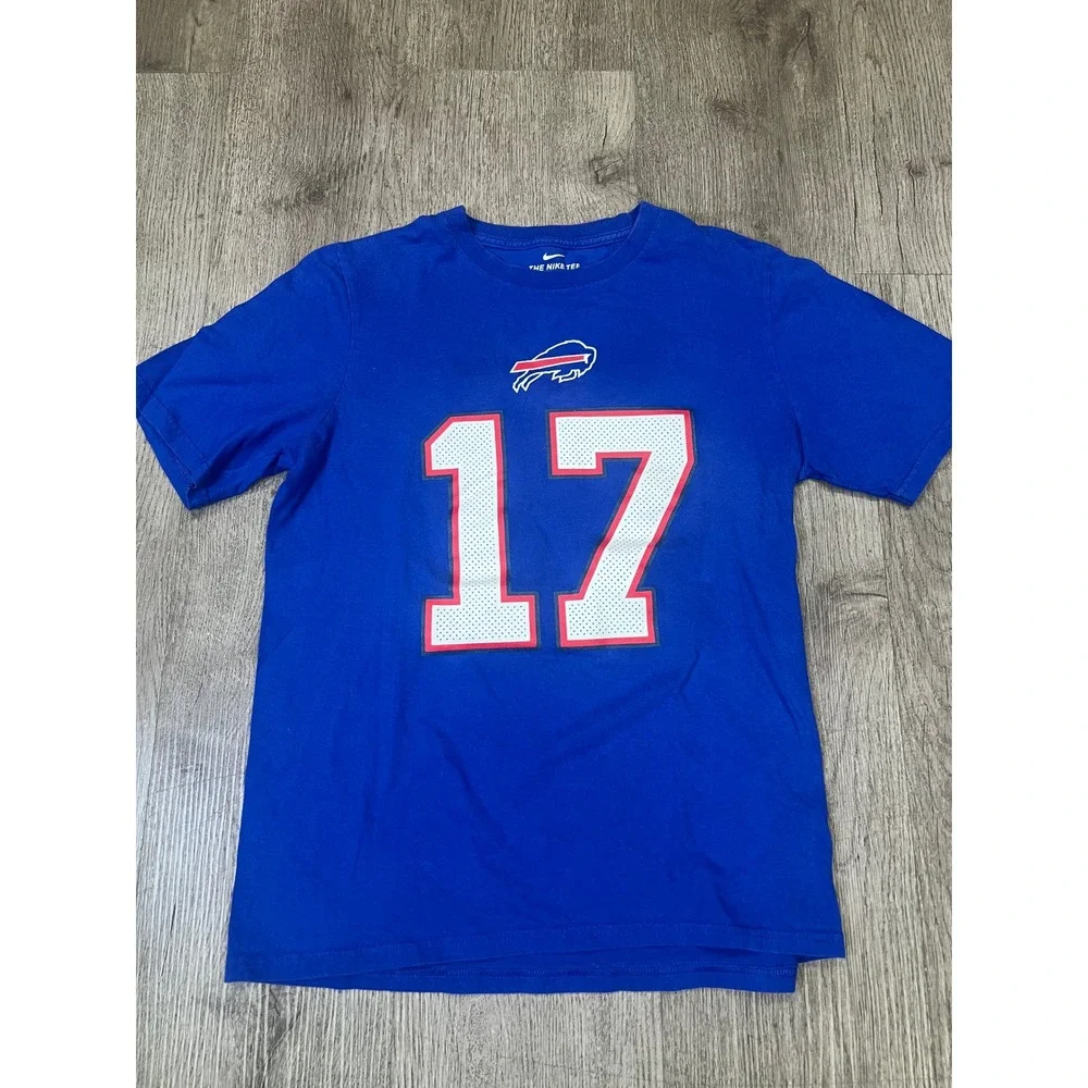 Nike Buffalo Bills Josh Allen 17 Youth XL Royal Blue Graphic T-Shirt